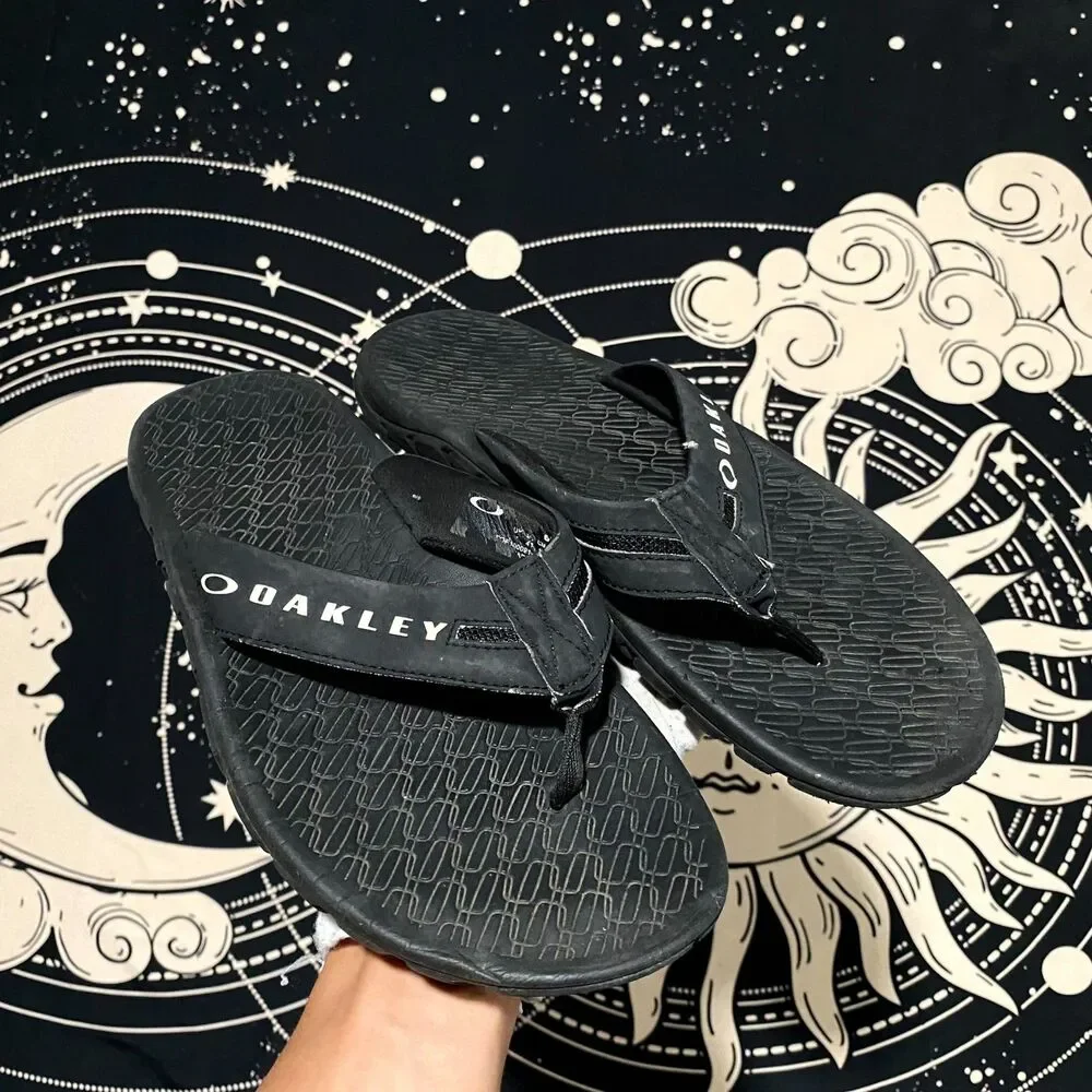 Oakley Operative 2.0 Flip-Flop Thong Sandal Men's 7.5 Black Comfort Slip-On